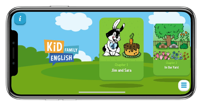 Ukázka z aplikace Family Kid English